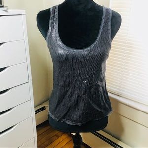 💨SALE 5 for $25 • American Eagle Grey Sequin Tank